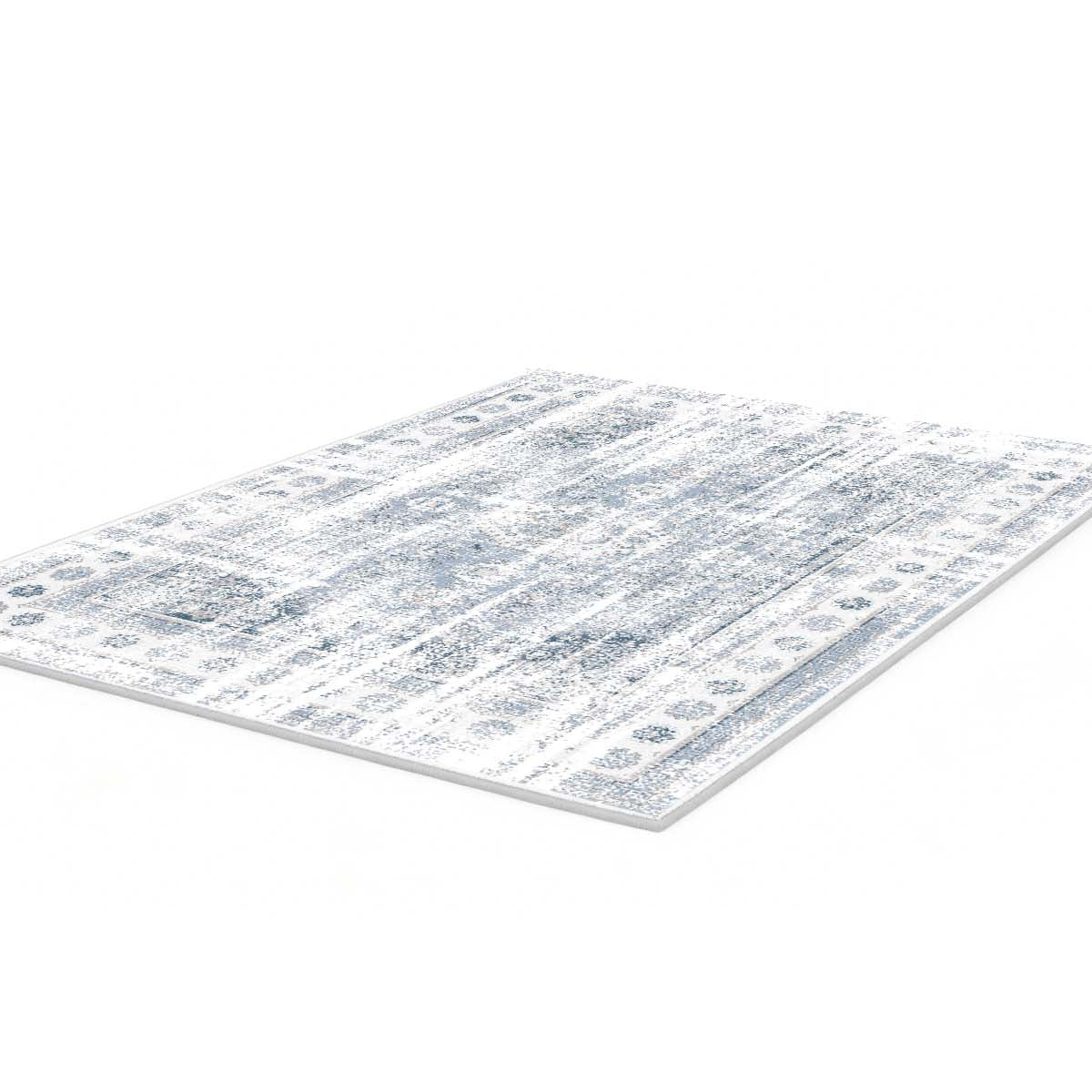 Printed Rug 200cm x 300cm Vintage Blue | Area Rug | TSB Living NZ
