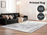 Printed Rug 200x300 Vintage Blue