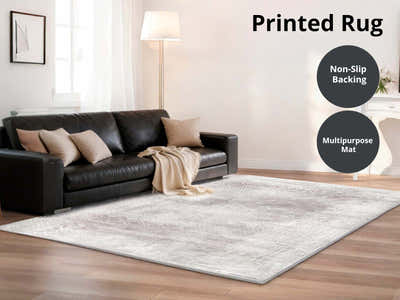 Printed Rug 200x300 Vintage Brown