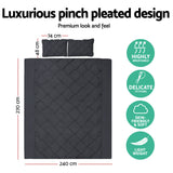DS NA Giselle Bedding Quilt Cover Set Diamond Black Super King
