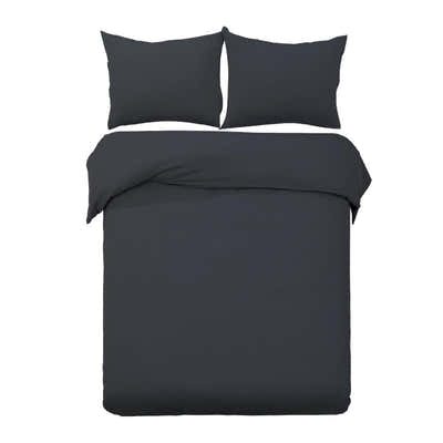 DS NA Giselle Bedding Quilt Cover Set Classic Black Super King