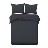 DS NA Giselle Bedding Quilt Cover Set Classic Black Super King