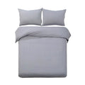 DS NA Giselle Bedding Quilt Cover Set Classic Grey King