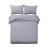DS NA Giselle Bedding Quilt Cover Set Classic Grey King