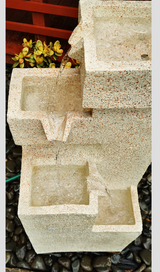 DS BS TP1092 4 Tier Square Garden Fountain 40x32x88