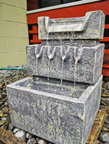DS BS TP1020 3 Tier Rectangle Garden Fountain 38 x 38 x 56
