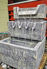 DS BS TP1020 3 Tier Rectangle Garden Fountain 38 x 38 x 56