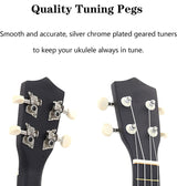 DS BS 21 inch Ukulele Basswood Acoustic Mini Guitar-Natural