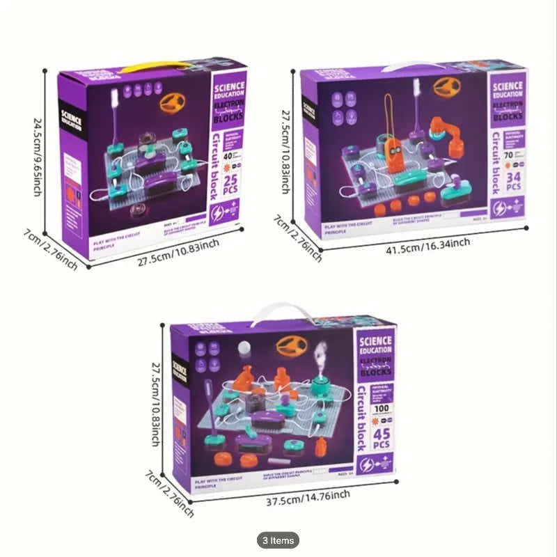 DS BS 45Pcs Science Experiments Circuit Board Kit