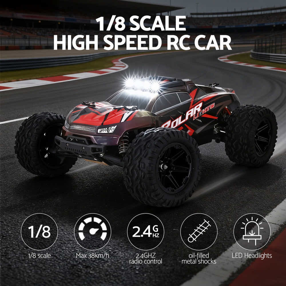 DS NA Keezi Kids Remote Control Car Off-Road Truck with Lights Electric Toys