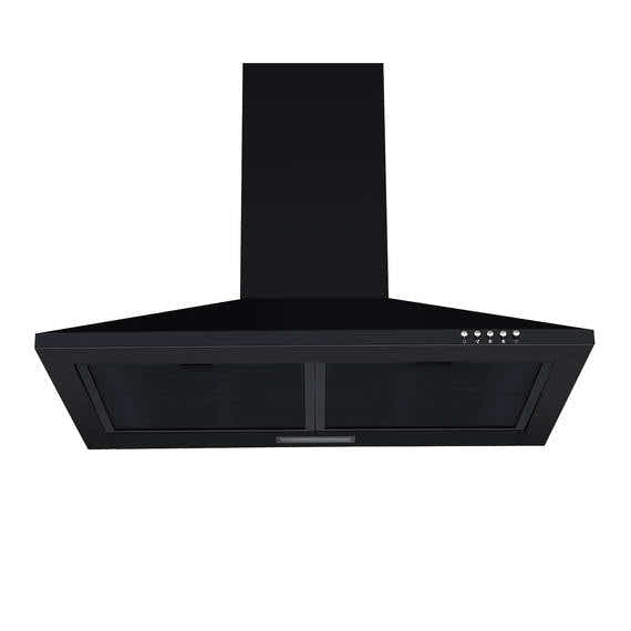 T Parmco RANGEHOOD CANOPY 600MM BLACK 500M3H