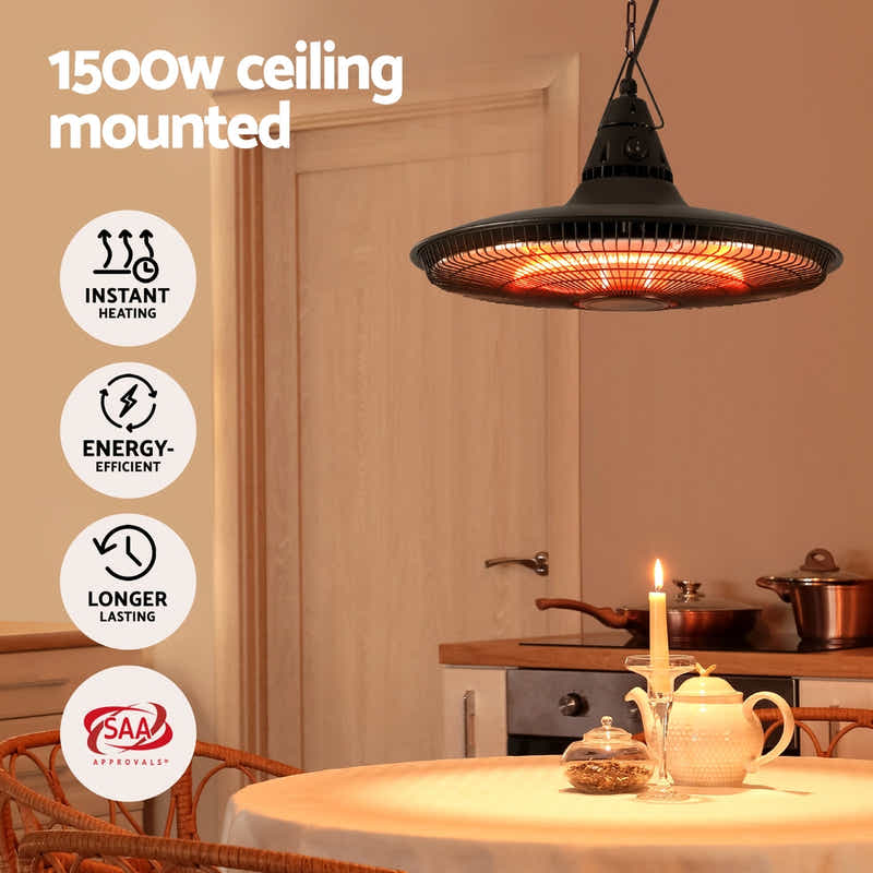 1500W Hanging Electric Patio Heater