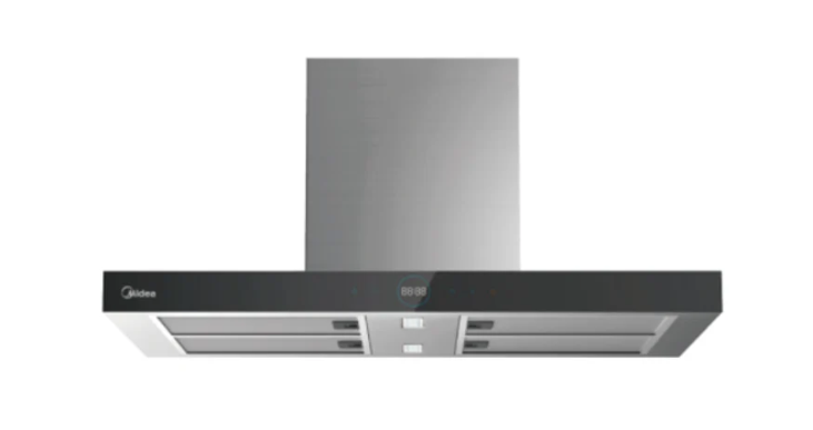 T Midea 90cm T-Shape Island Rangehood