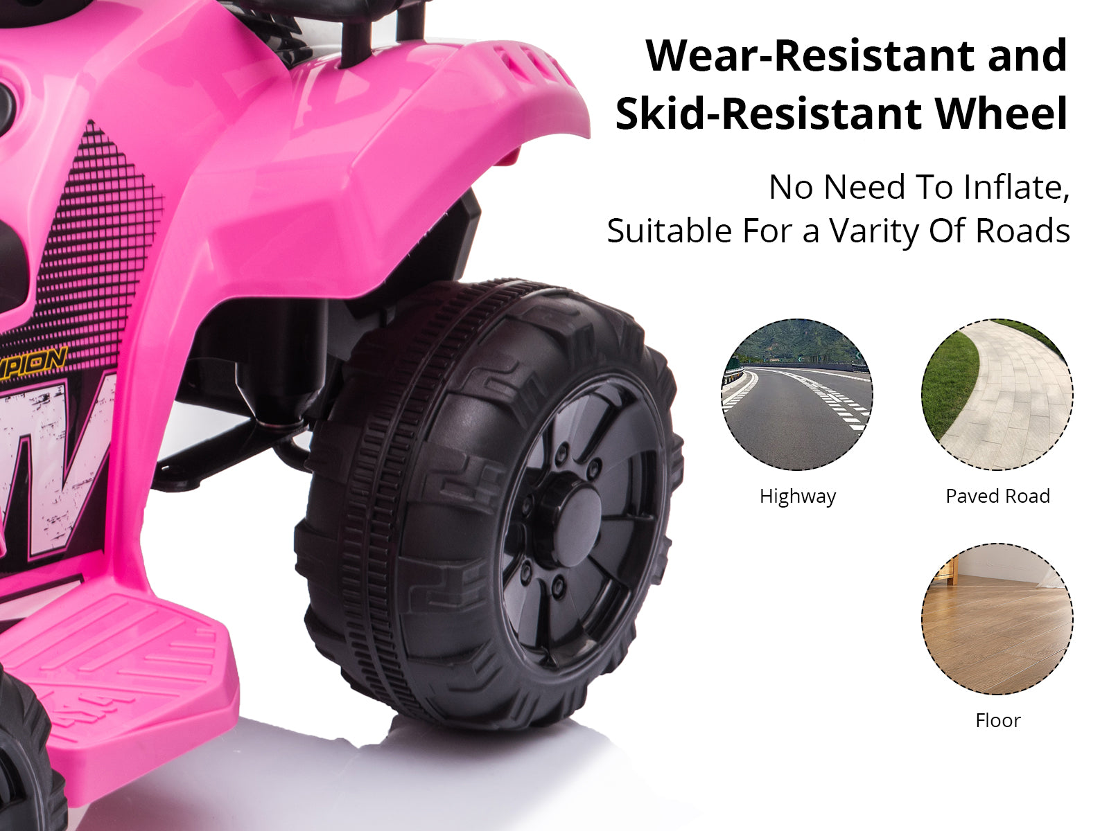 DS Ride On ATV Pink