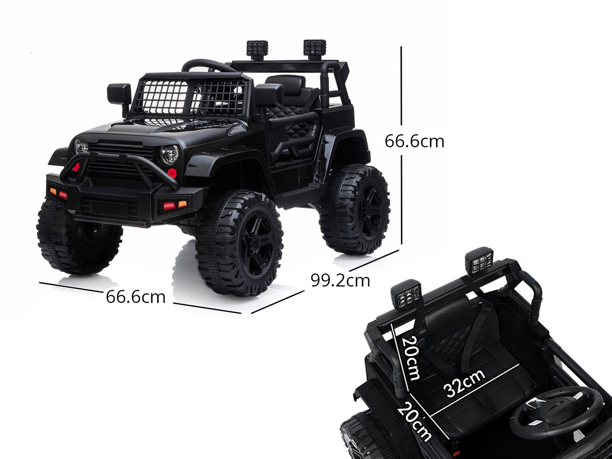 Kids Ride On Jeep - Black