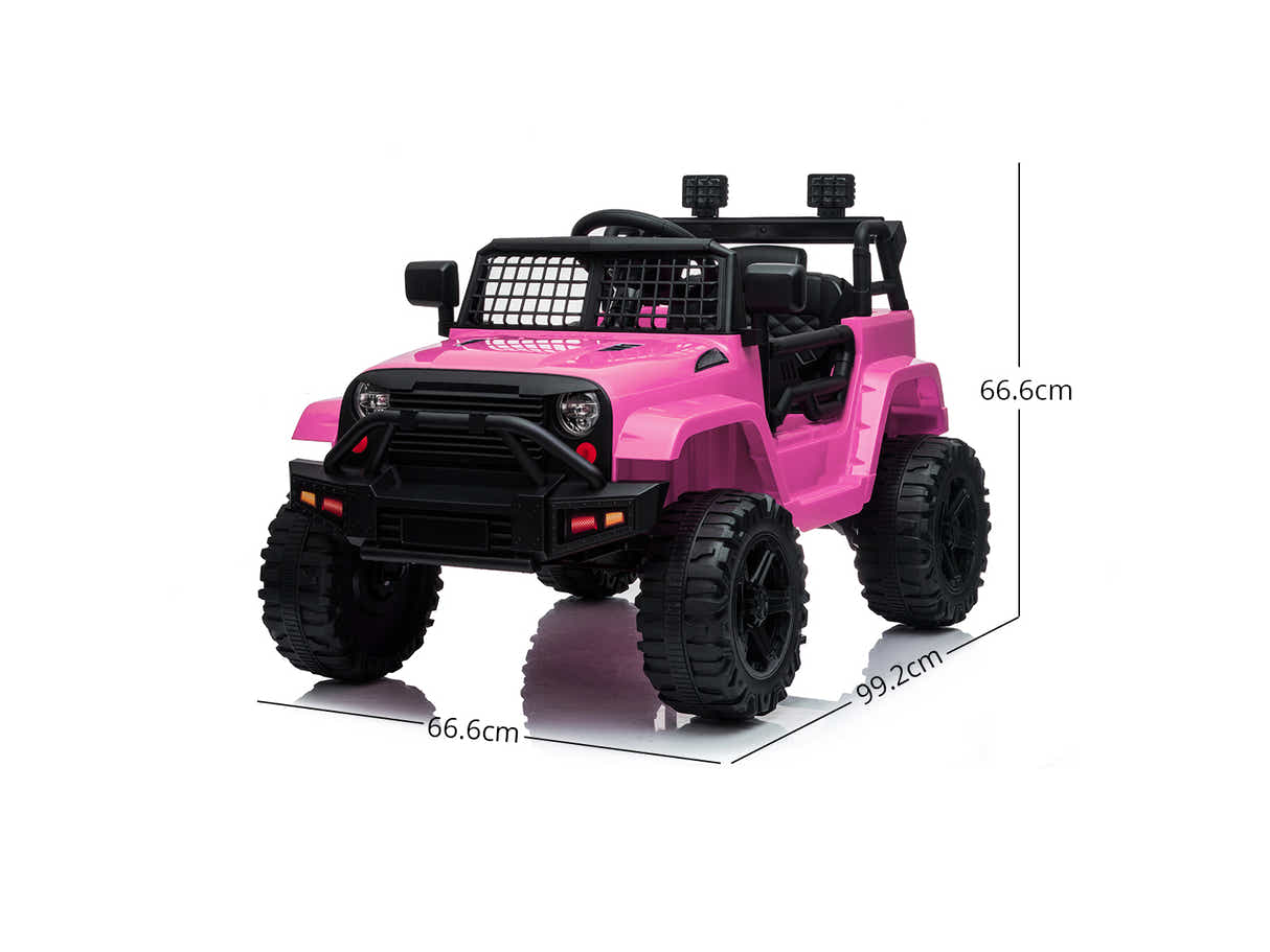 Kids Ride On Jeep - Pink