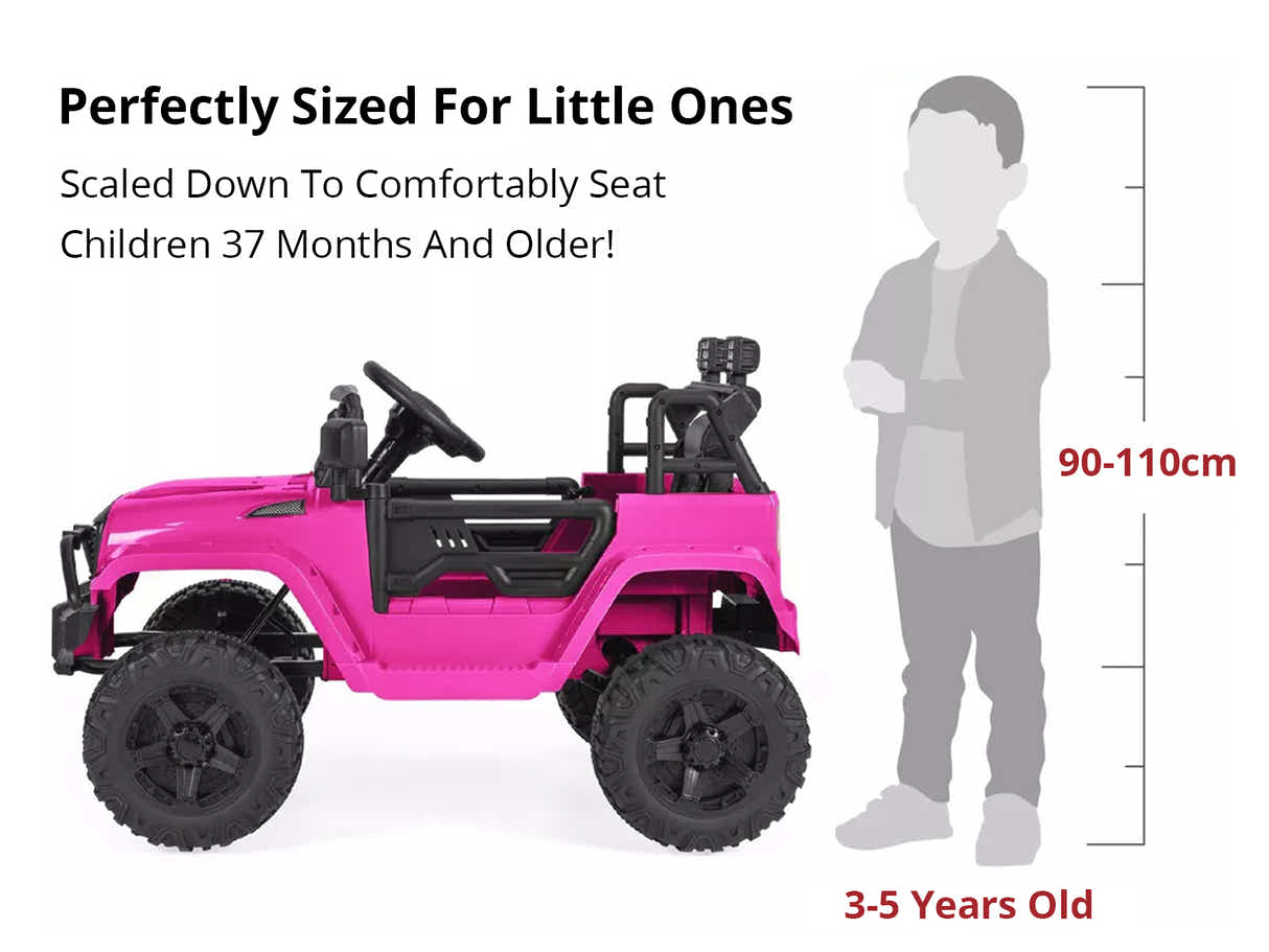 Kids Ride On Jeep - Pink