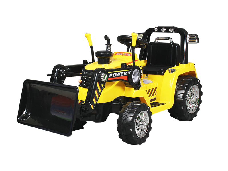 T DS Ride On Bulldozer Yellow