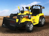 T DS Ride On Bulldozer Yellow
