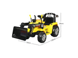 T DS Ride On Bulldozer Yellow