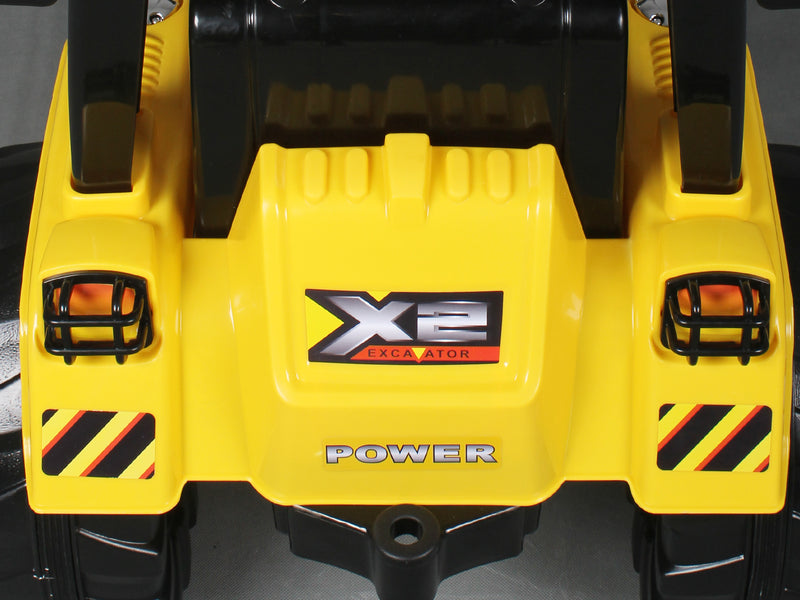 T DS Ride On Bulldozer Yellow