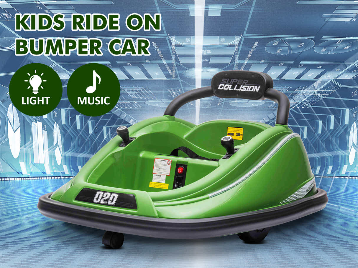 Kids Ride On Bumper Car - Green