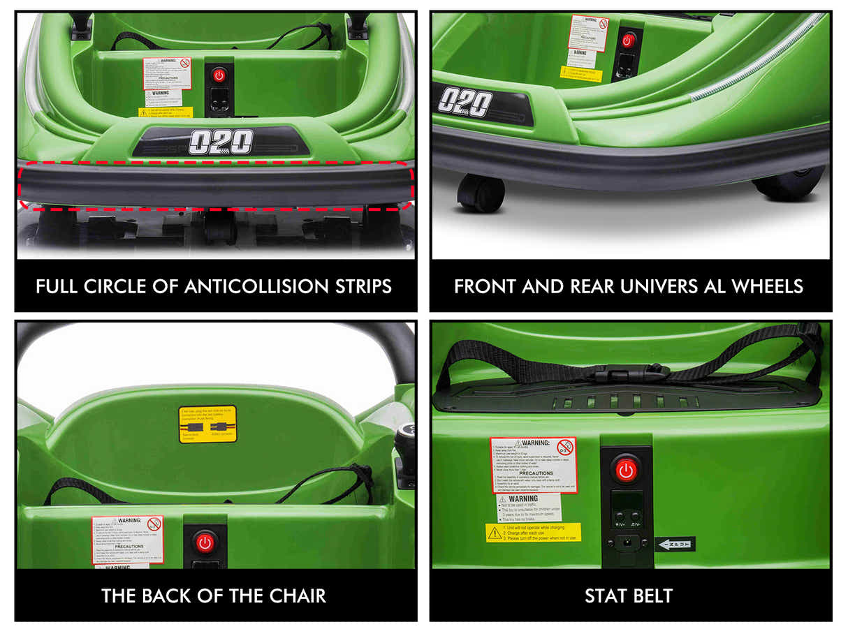 Kids Ride On Bumper Car - Green