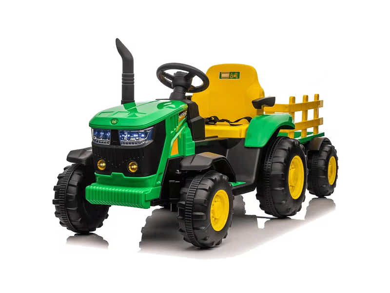 Ride On Tractor With Trailler Green