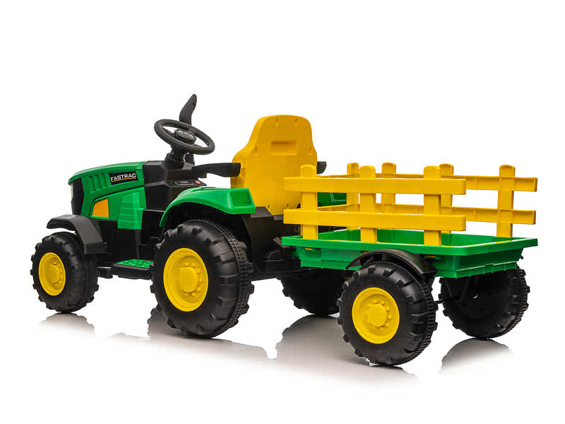 Ride On Tractor With Trailler Green