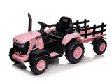 Ride On Tractor With Trailler Pink