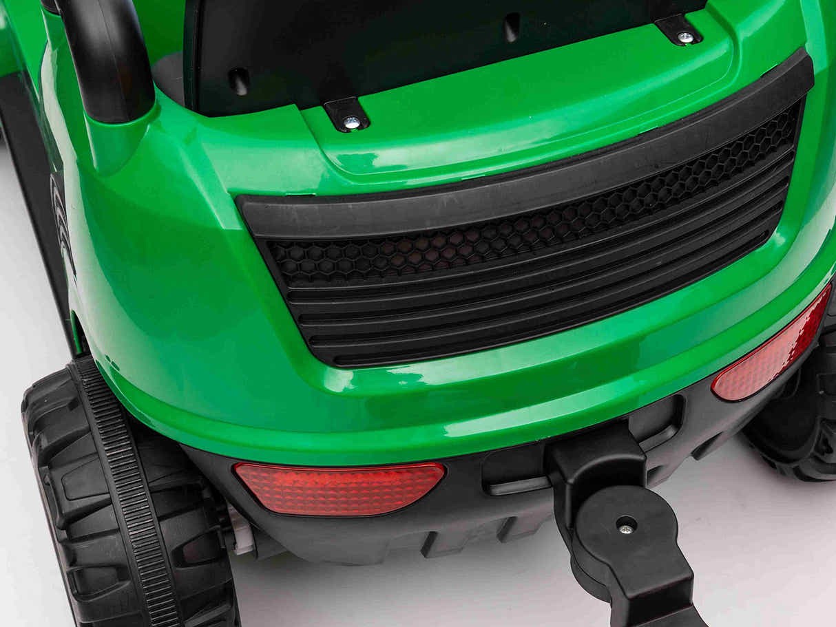 Kids Ride On Sweeper With Trash Can - Green
