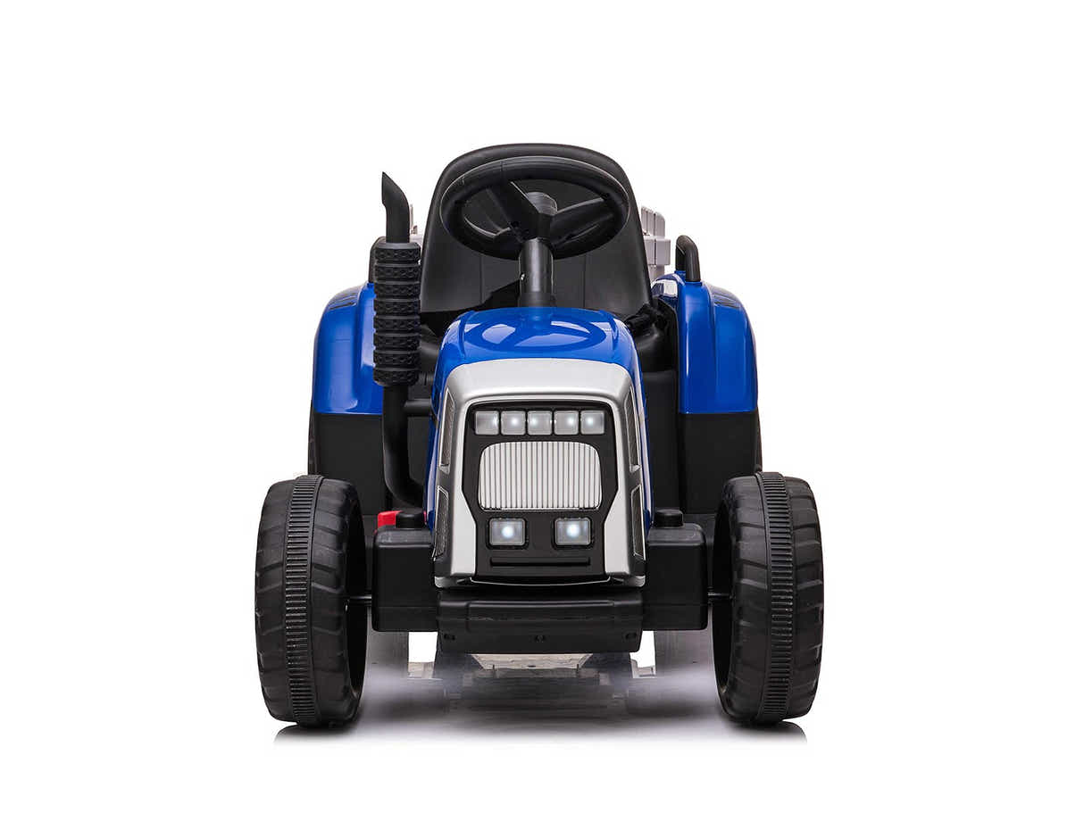 Kids Ride On Tractor with Trailer - Blue