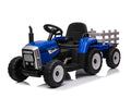 Kids Ride On Tractor with Trailer - Blue