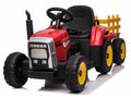 DS Kids Ride On Tractor with Trailer - Red