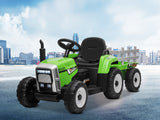 Kids Ride On Tractor with Trailer - Green