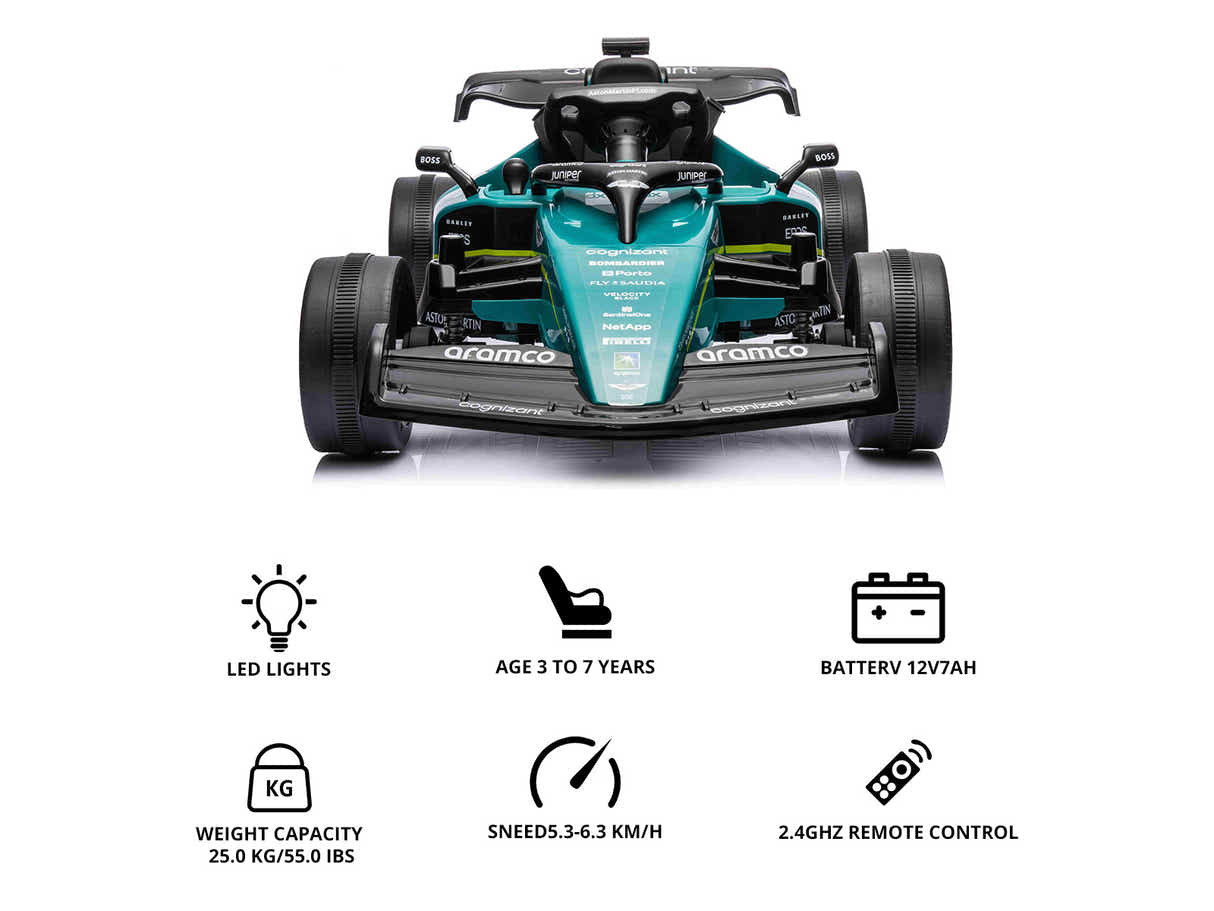 Kids Go Kart Licensed Aston Martin Formula 1 – Green