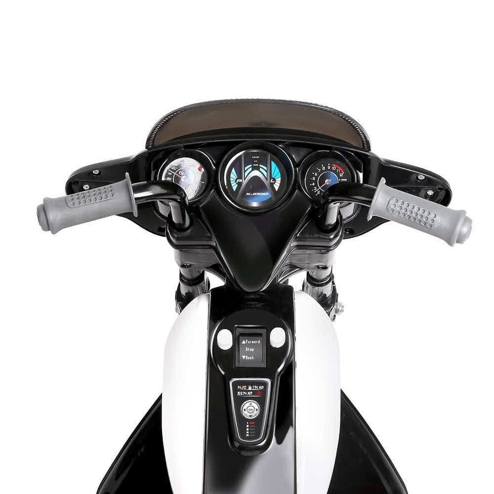 Kids Ride On Police Motorbike - Black