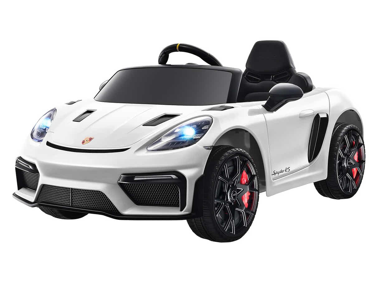 Kids Ride On Car Licensed Porsche 718 - White