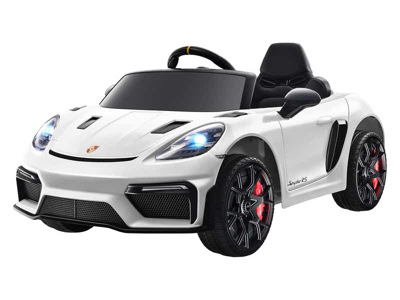 Ride On Car Licensed Porsche 718 White