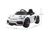 Ride On Car Licensed Porsche 718 White