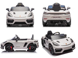 Ride On Car Licensed Porsche 718 White