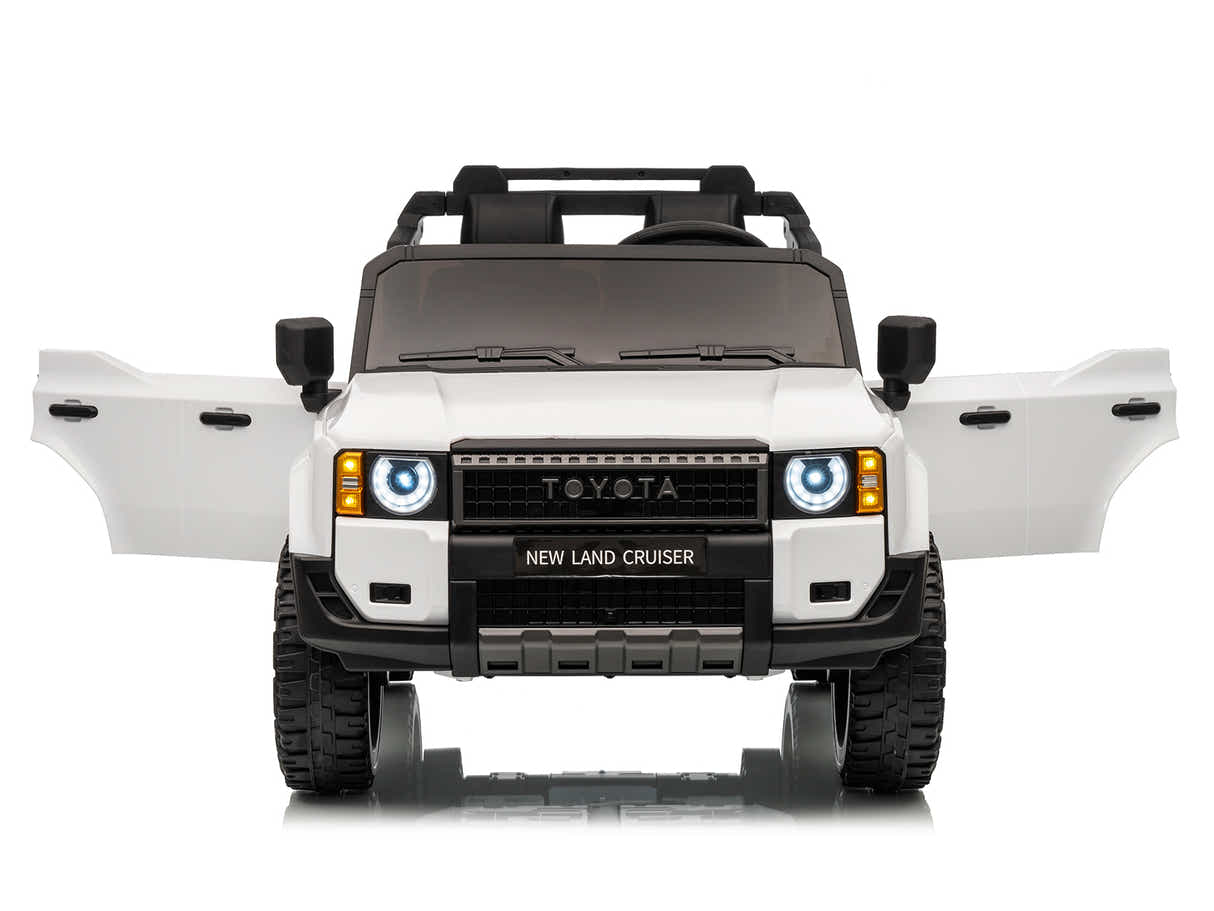Kids Ride On Car License Toyota Prado - White