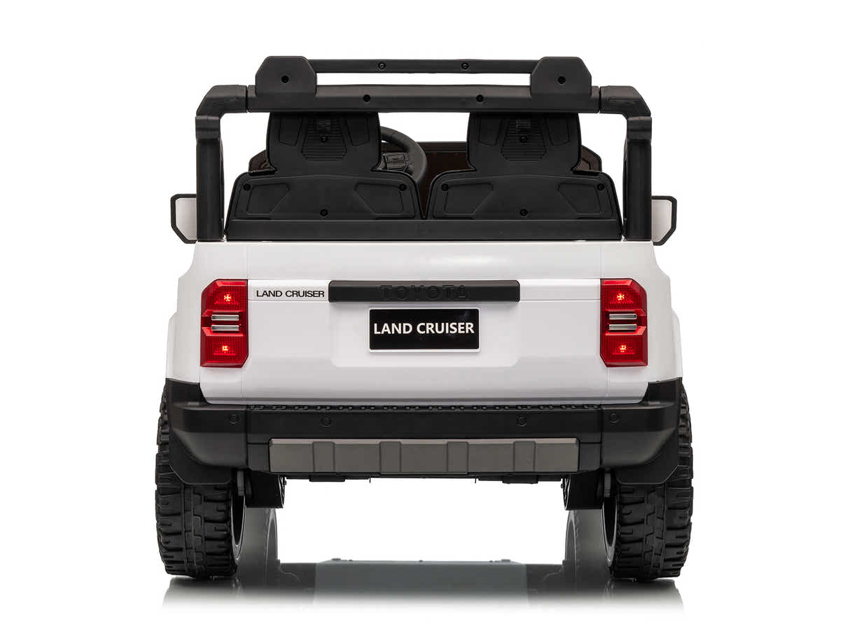 Kids Ride On Car License Toyota Prado - White