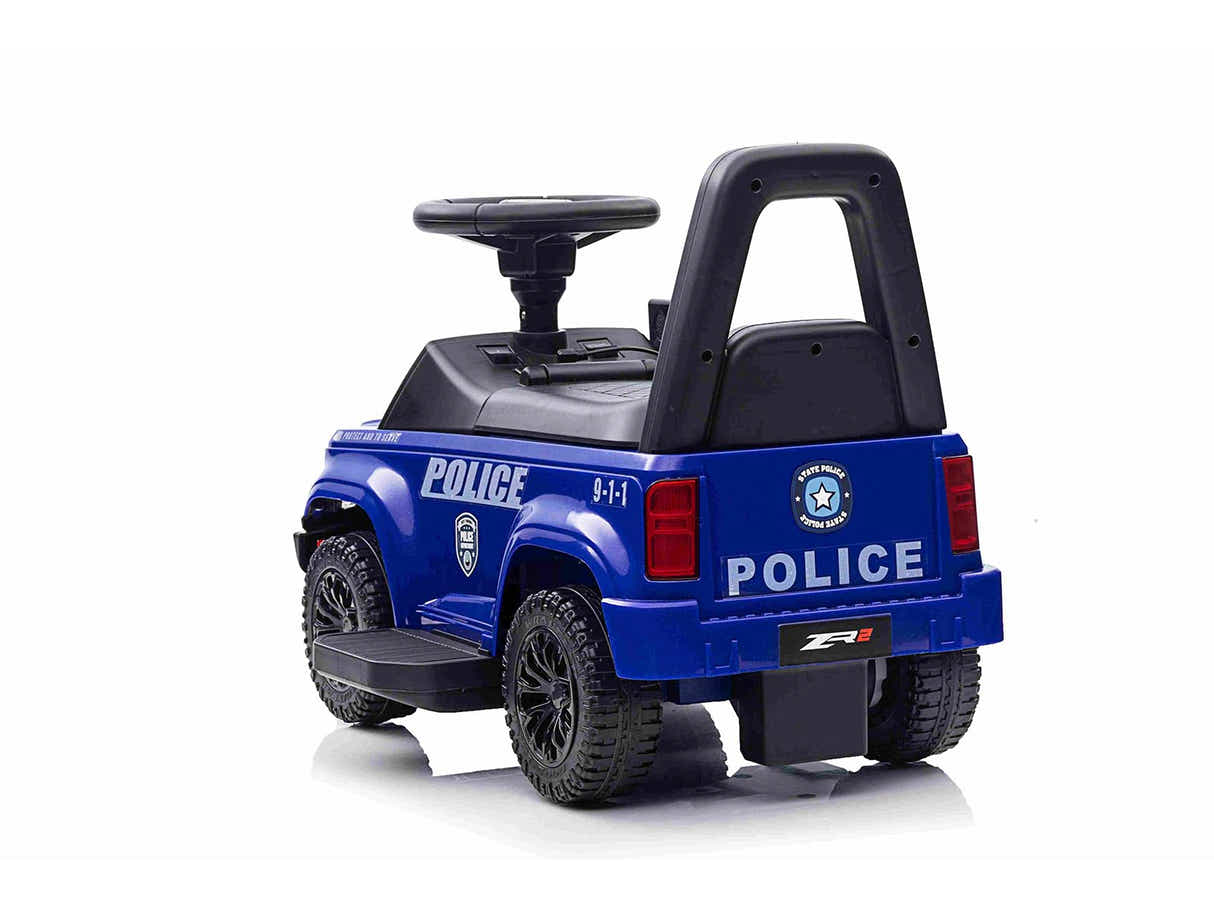 Kids Ride On Police Car - Blue