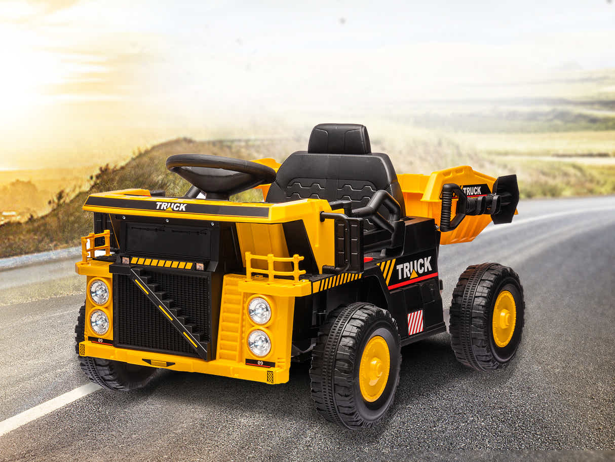 Kids Ride On Dump Truck - Yellow