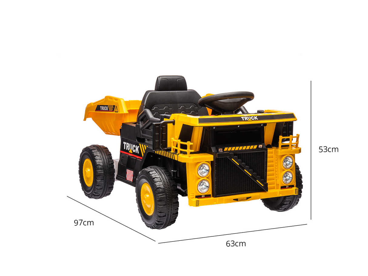 Kids Ride On Dump Truck - Yellow