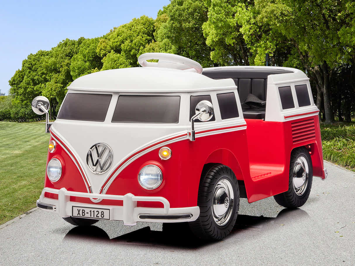 Kids Ride On Bus Licensed VW - Red