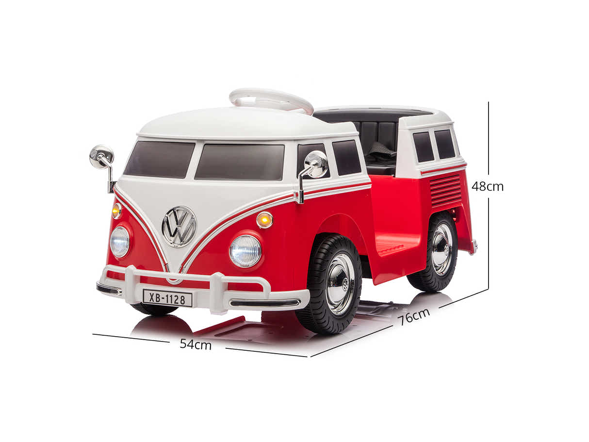 Kids Ride On Bus Licensed VW - Red