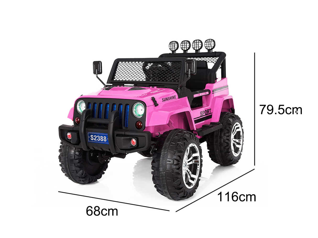 Kids Ride On Jeep Upgrade - Pink