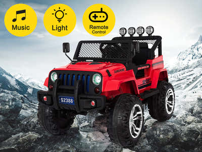 Kids Ride On Jeep Upgrade - Red